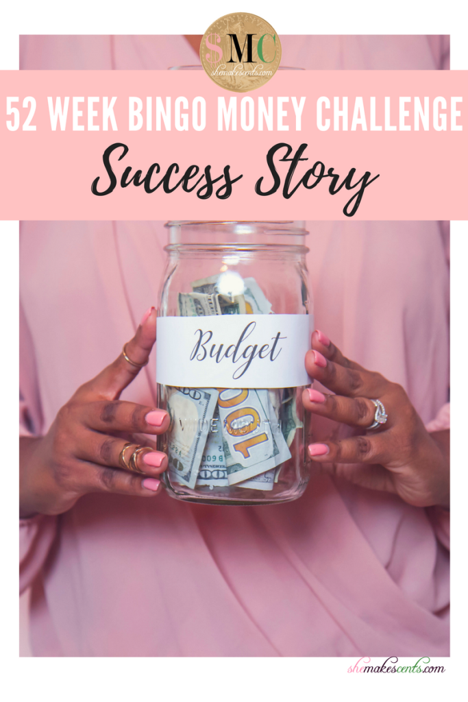 She Makes Cents 52 Week BINGO Money Challenge | Success Story